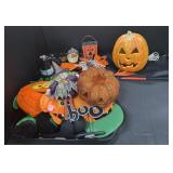 2 Trays Of Various Halloween Decorations.