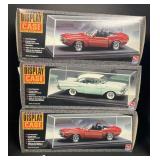 3 Collector Car Display Cases.