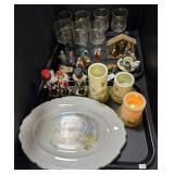 Christaï¿½s Nativity Figures, Goblets, Candles.