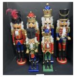6 Various Wooden Nut Crackers.