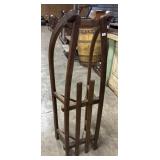 Ornate Wooden Runner Sled.