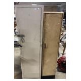 (2) Vtg Steel Chimney Cabinets.