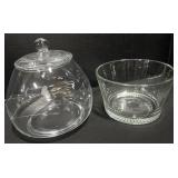 2 Princess House Glass Pieces.