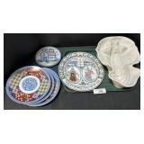 London Ironstone Lobster Mold, Plates.