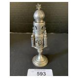 Rare Sterling Silver Judaica Besamin Spice Tower.