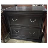 Dark Mahogany Filing Cabinet.