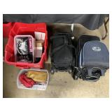 Bowling Balls & Carrier, Wireless Modem.