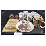 Porcelain Collectors Mugs.
