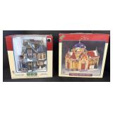 2 Lemax Porcelain Lighted Houses.