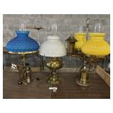 Blow Torch Lamp & Electric Hurricane Table Lamps.