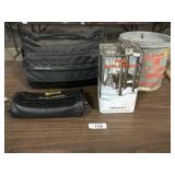 Vintage Camcorder, Harley Davidson Bag.