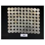 80 90% Silver Franklin, Walking Liberty Halves.