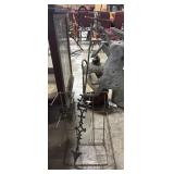 Wrought Iron Horse Weathervane, Wire Display Rack.
