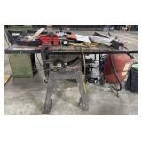 Craftsman Table Saw, Blades, Bench Vise.