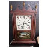Eli Terry Pillar And Scroll Shelf Clock.