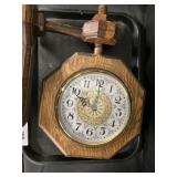 Wooden Hanging Wall Clock.