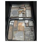 2 Trays Of Vintage Letterpress Blocks.