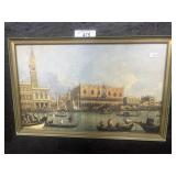 Print Canaletto Palazzo Ducale e La Piazzetta.