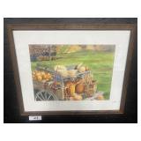 Signed James Keiter, MD Harvest Watercolor.