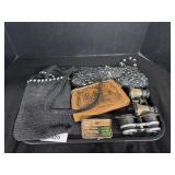Clutch Purses, Opera Glasses, Manicure Set.