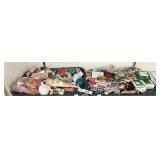 2 Trays Of Vintage Christmas Ornaments.
