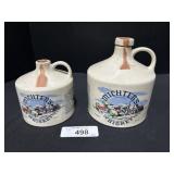 Pint & Quart Michters Whiskey Jugs.