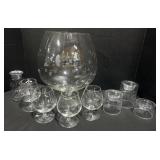 9 Princess House Glass Pieces.