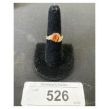 14KT Gold Citrine Gemstone Ring.