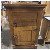 Antique Oak Challenge Ice Box.