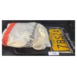 Vintage License Plates, Patriot News Sack.