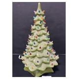 Vintage Holland Mold Lighted Christmas Tree.