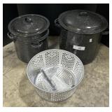 Enamelware Cooking Pots.