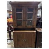 Primitive Pine Country Cabinet.