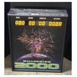 2000 Millennium Countdown Lighted Sign.