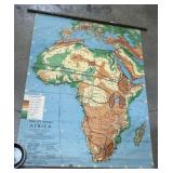 Large Vintage Africa Map.