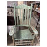 Super Cool Patinaï¿½d Oak & Cane ArmChair.