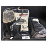 Binoculars, Slide Viewer, Radio Receiver.