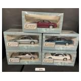 5 Brookfield Collectors Guild Die-Cast Model Cars.