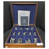 13 Franklin Mint Pewter Figurines.