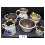 Various Stoneware Pottery.