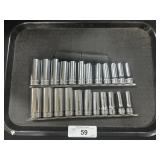 25 Various Snap-On Sockets.