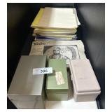 File Boxes & Folders Of Various Postage Stamps.