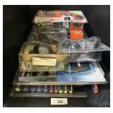 Various NOS Tools, Screwdrivers, Hand Saw, Drill.