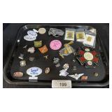 Various Advertising Pins.