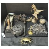 Crab Ashtray, Apple Peeler, Foreign Decor.
