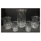 5 Princess House Glass Pieces.