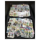 2 Trays Of Various Football Sport Cards, Topps.
