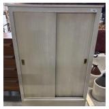 Vtg Blonde Oak & Cedar Armoire.