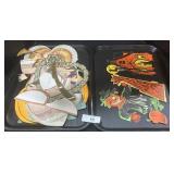 Vintage Die-Cut Halloween & Valentines Decor.