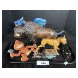 Various Plastic Animal Figures.
